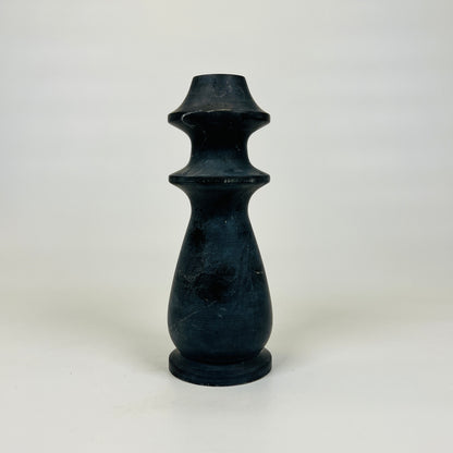 Ringed Bulb Candle Stand - Black