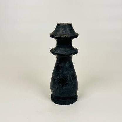 Ringed Bulb Candle Stand - Black