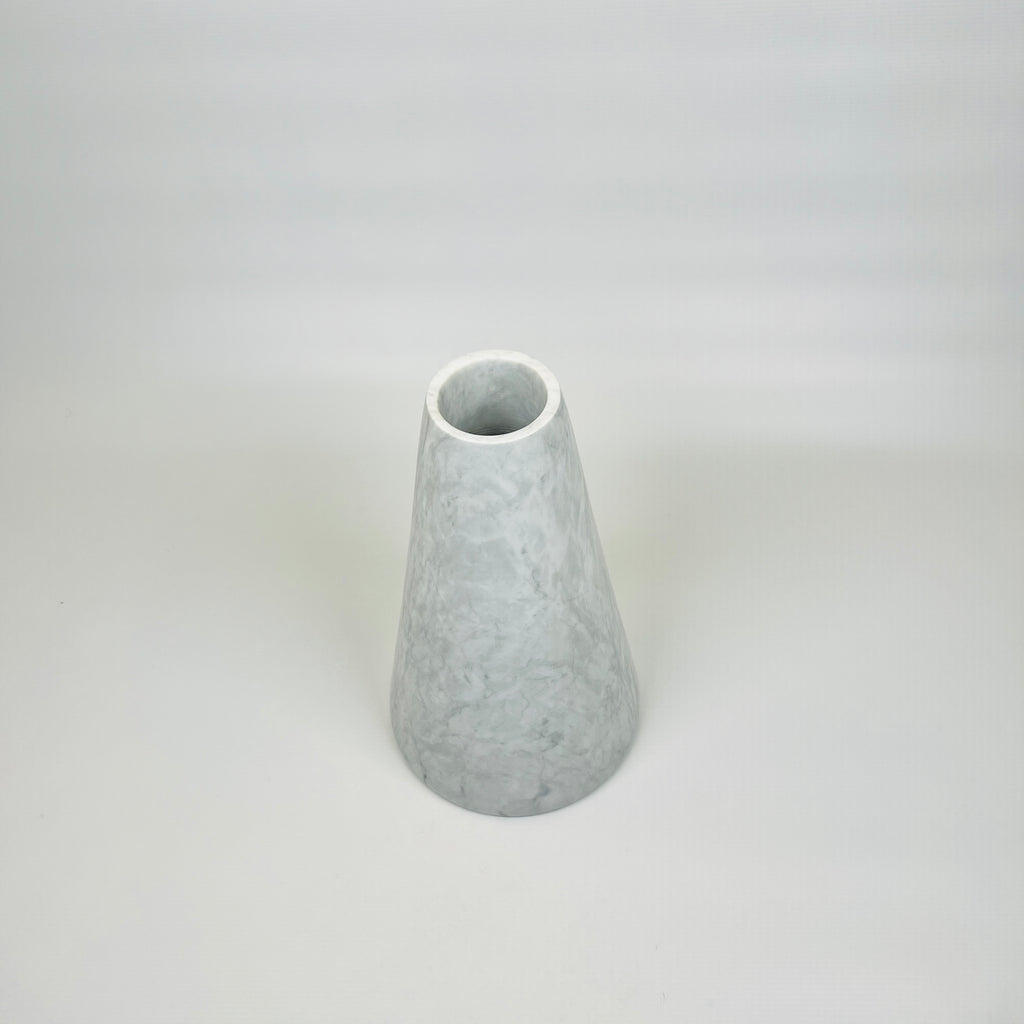 Funnel Grey Veined Vase