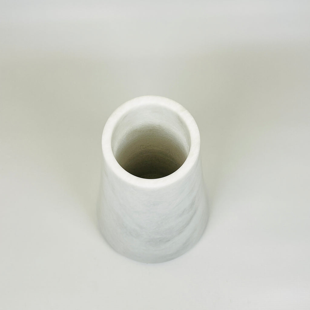 Funnel Grey Swirled Vase