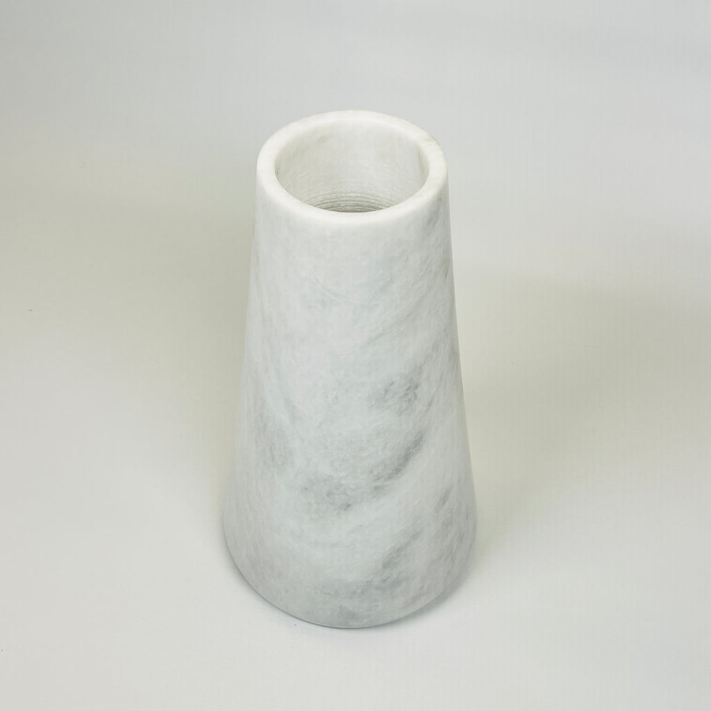 Funnel Grey Swirled Vase