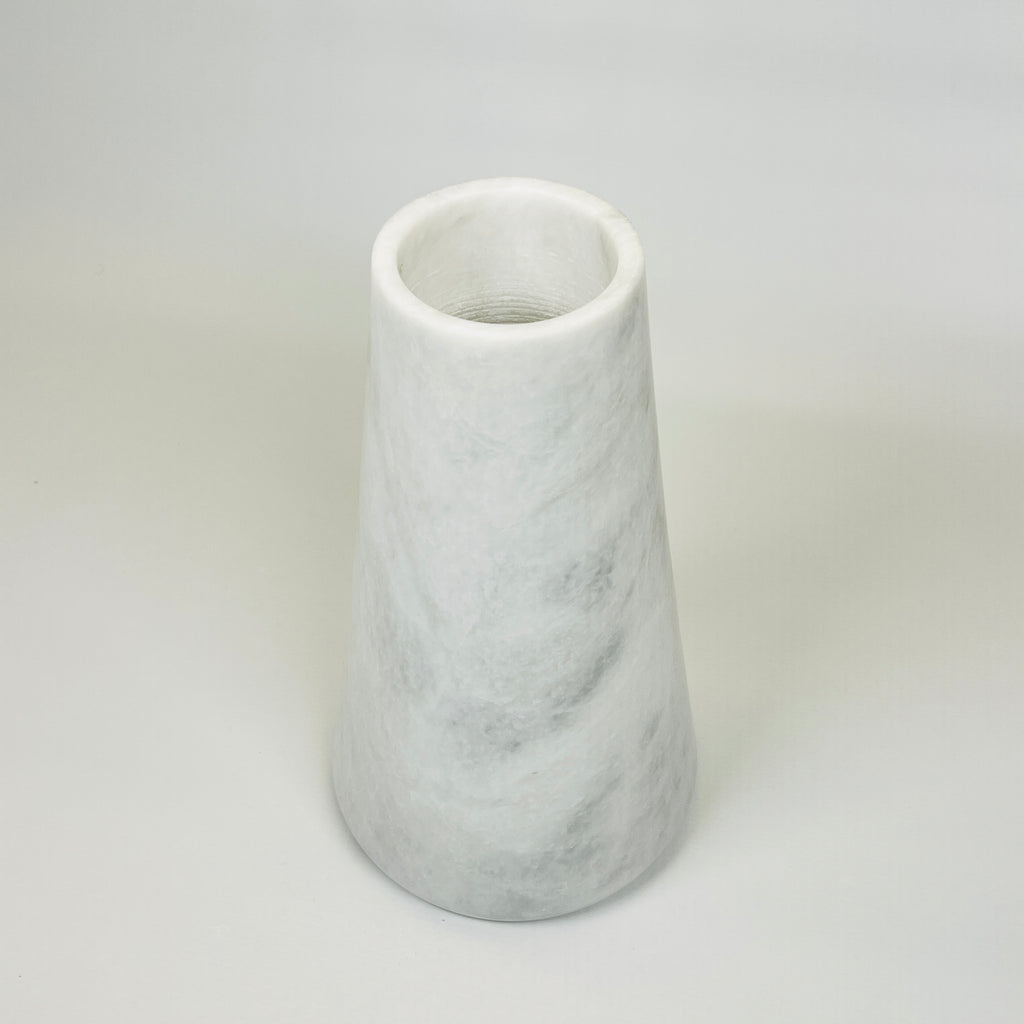 Funnel Grey Swirled Vase