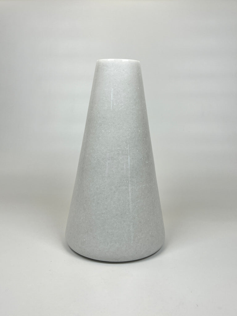 Funnel Light Grey Streaked Vase