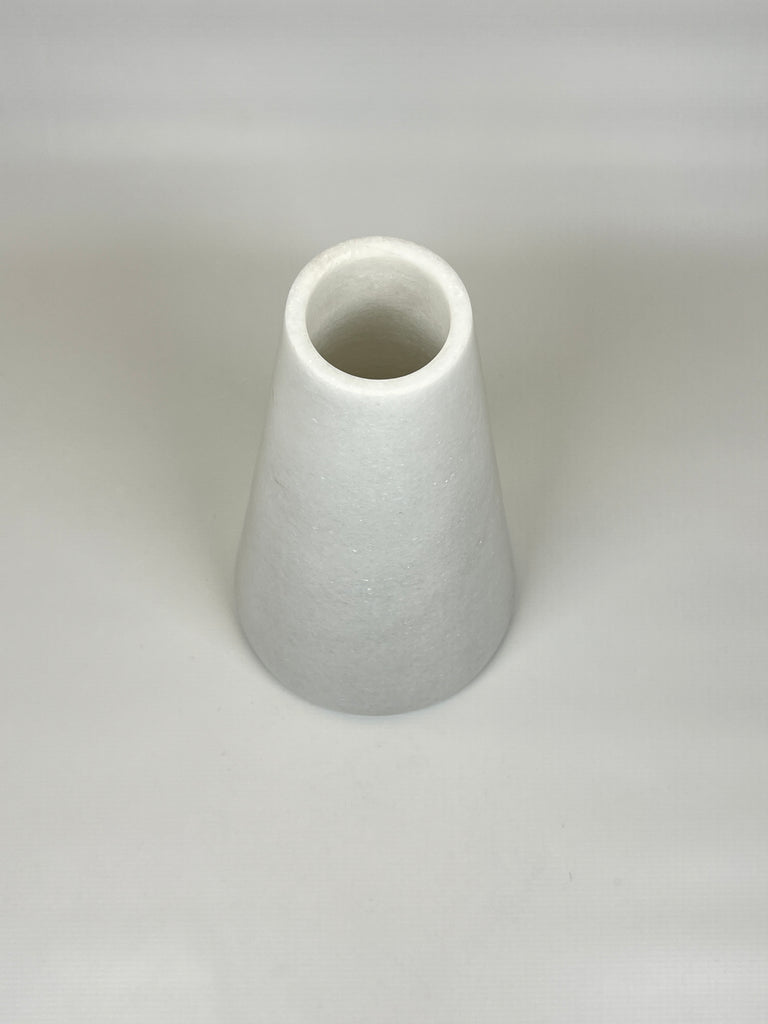 Funnel Light Grey Streaked Vase