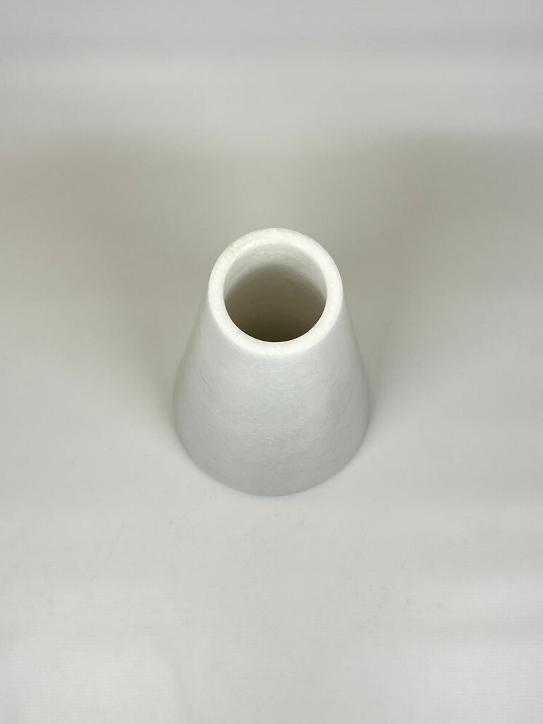 Funnel Light Grey Streaked Vase