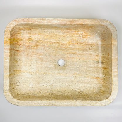 Rounded Rectangle Sink - Beige