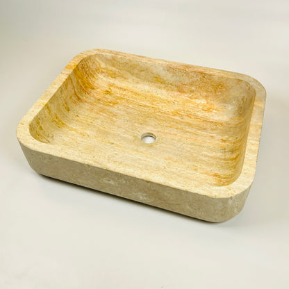 Rounded Rectangle Sink - Beige
