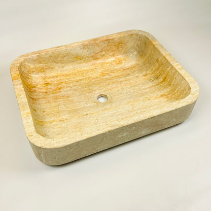Rounded Rectangle Sink - Beige