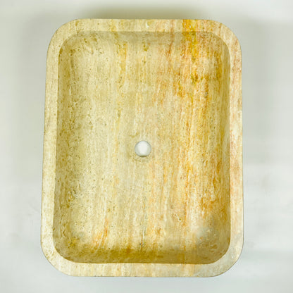 Rounded Rectangle Sink - Beige