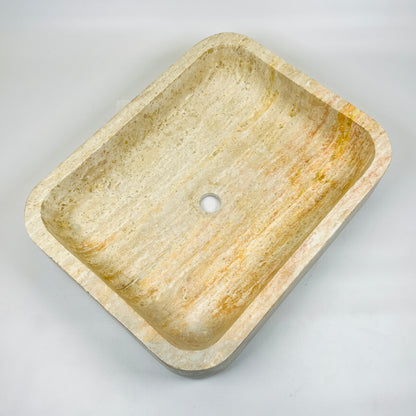 Rounded Rectangle Sink - Beige