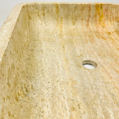 Rounded Rectangle Sink - Beige