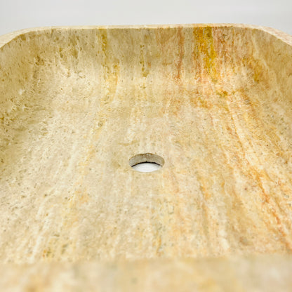 Rounded Rectangle Sink - Beige