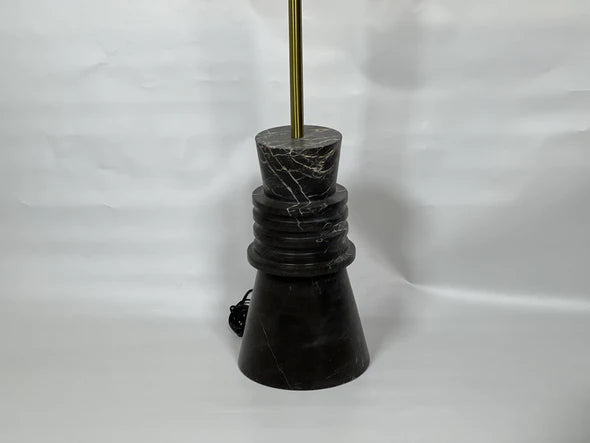 Ringlet Black Taxila Stone Floor Lamp