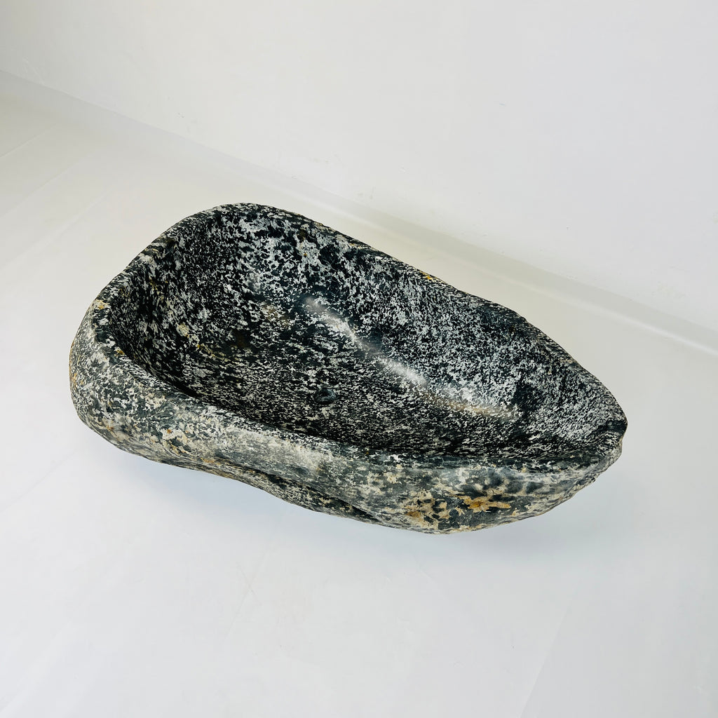 Caramel Spotted River Stone Sink