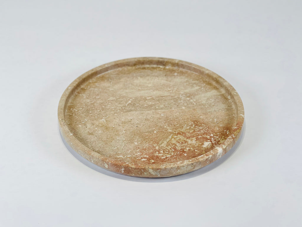 Grazed Travertine Plate