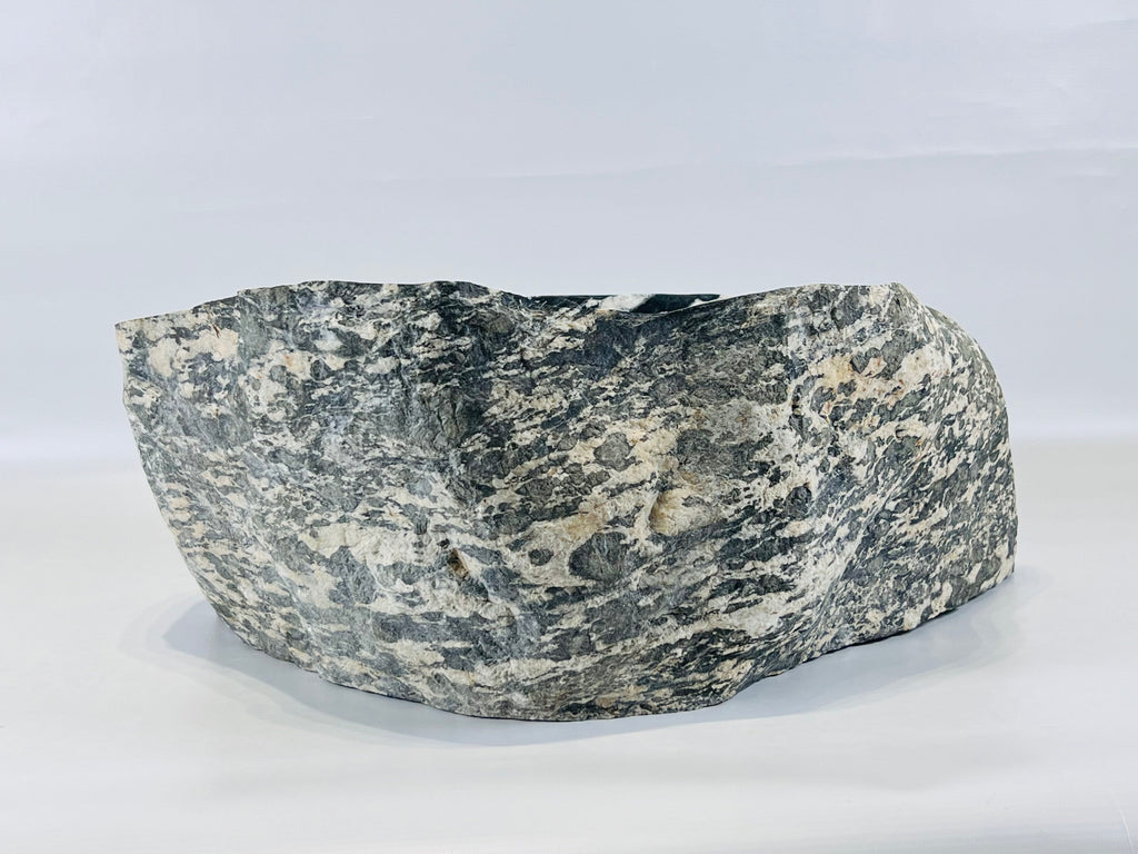 White Spotted River Stone Sink