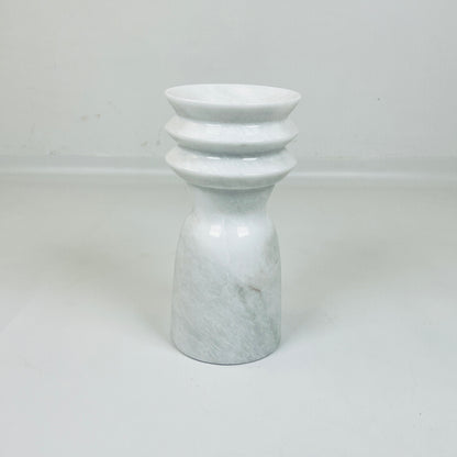Ribbed Vase - Gray