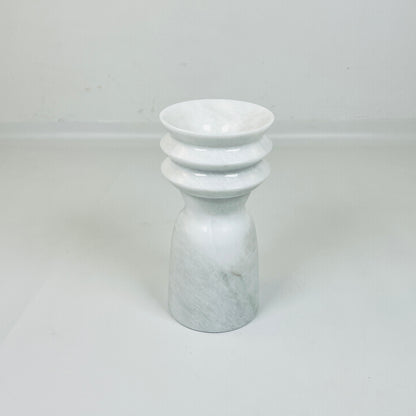 Ribbed Vase - Gray