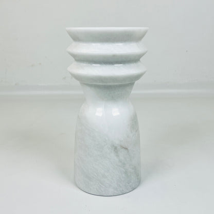 Ribbed Vase - Gray