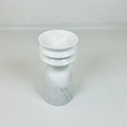 Ribbed Vase - Gray