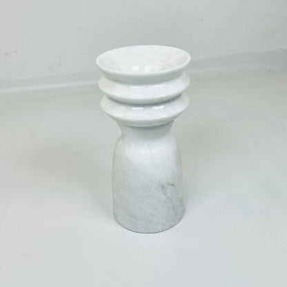 Ribbed Vase - Gray