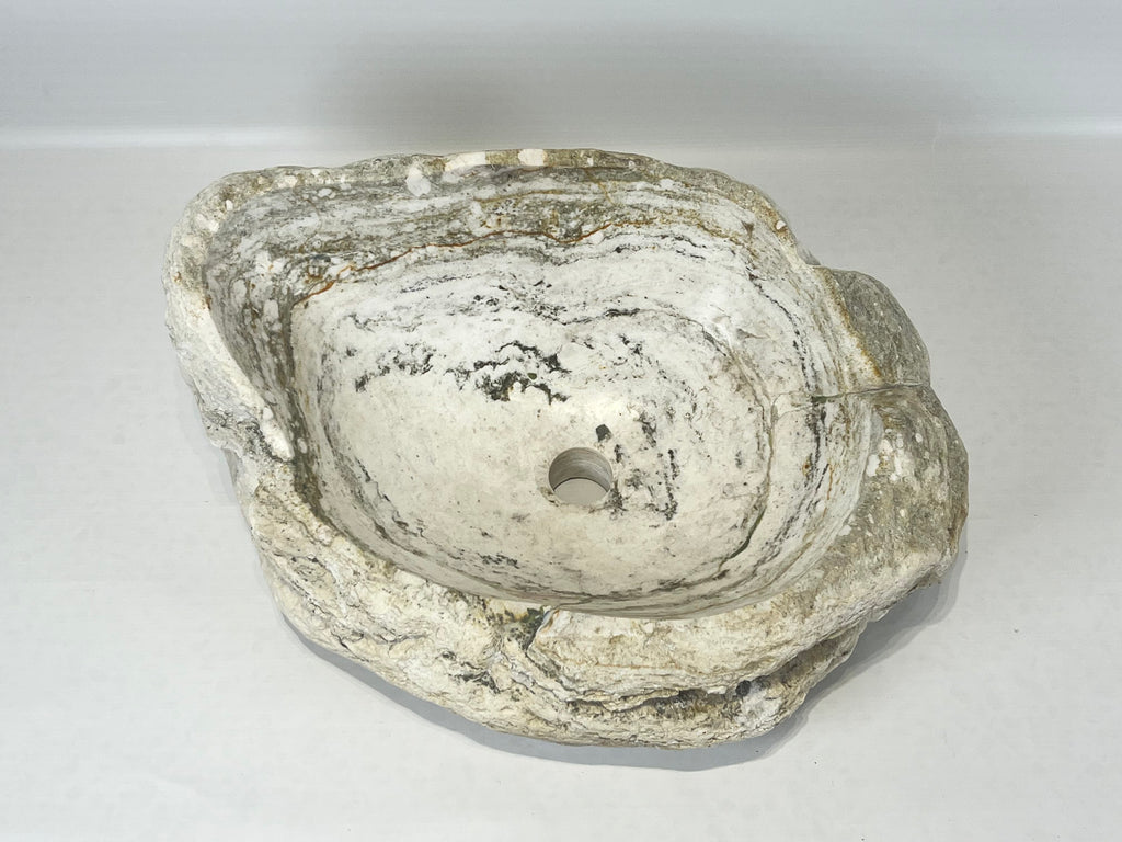 Rippled Seashell River Stone Sink