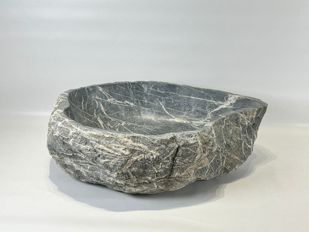 Grey Webbed River Stone Sink