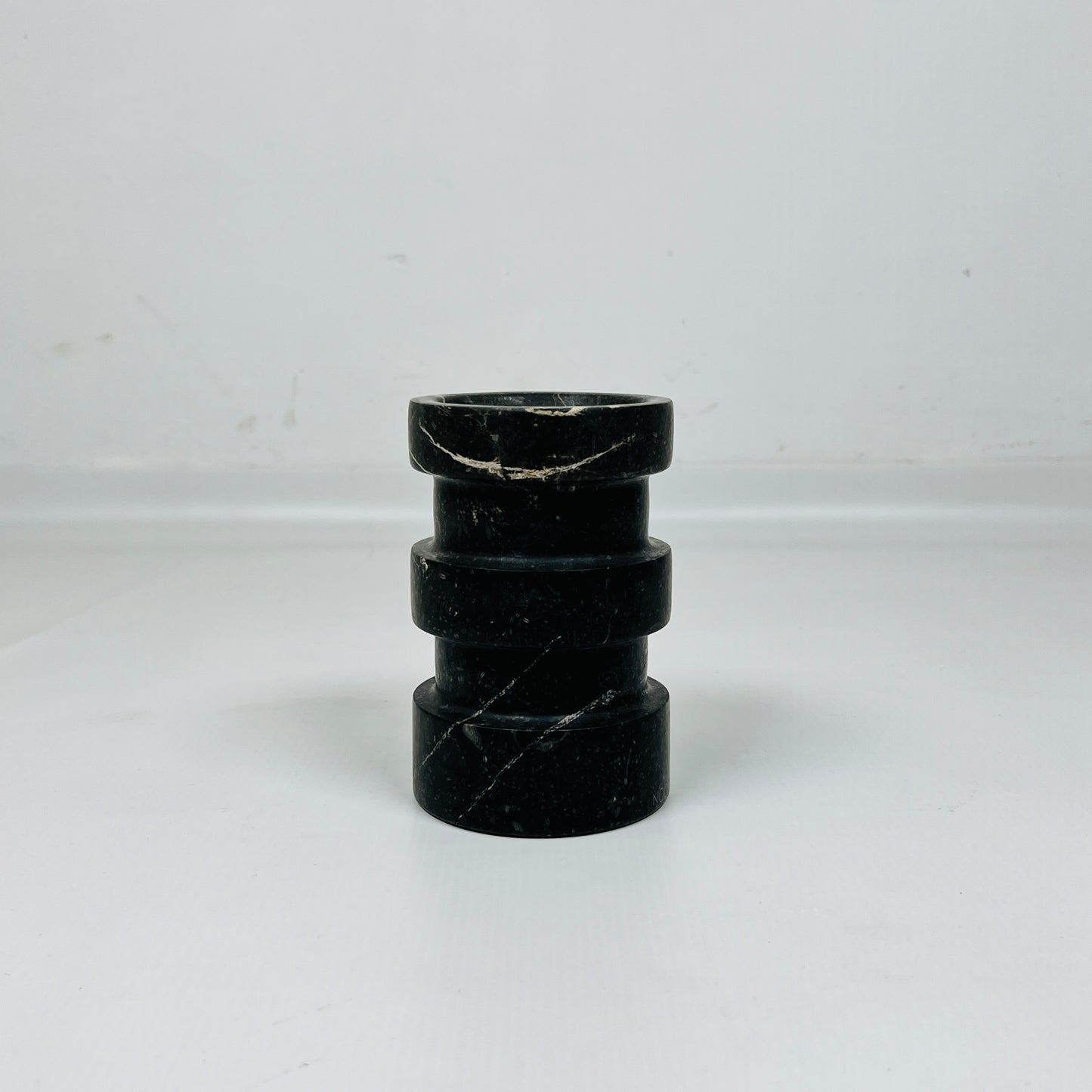 Triple Band Candle Stand - Black
