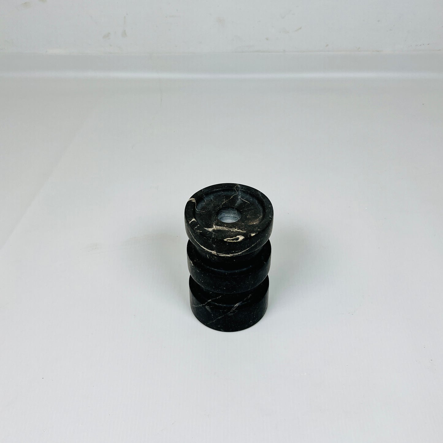 Triple Band Candle Stand - Black
