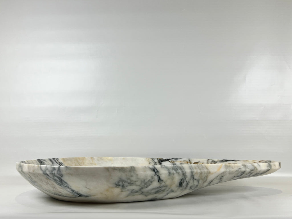 Veined Ovoid Marble Sink