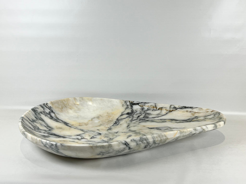 Veined Ovoid Marble Sink