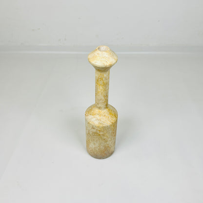 Pommel-Top Candle Stand - Travertine