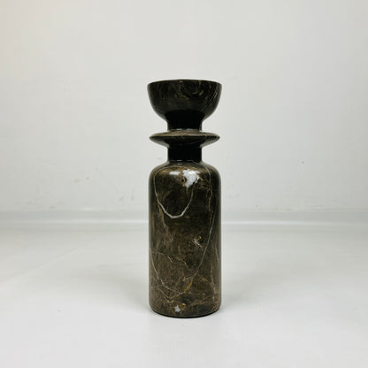 Collared Candle Stand - Brown