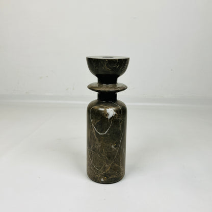 Collared Candle Stand - Brown
