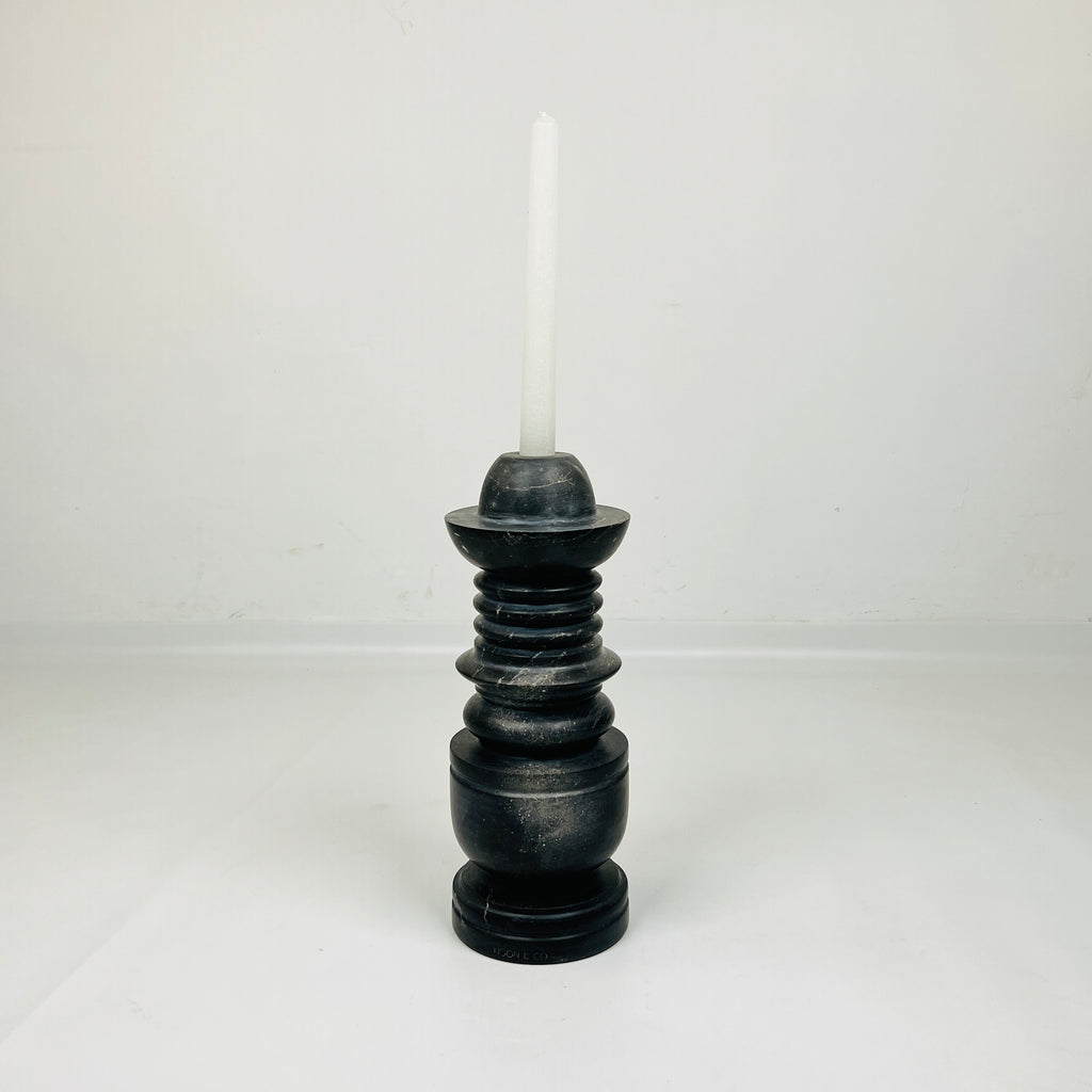 Rings of Hope Golden Streaked  Marble Candle Stand