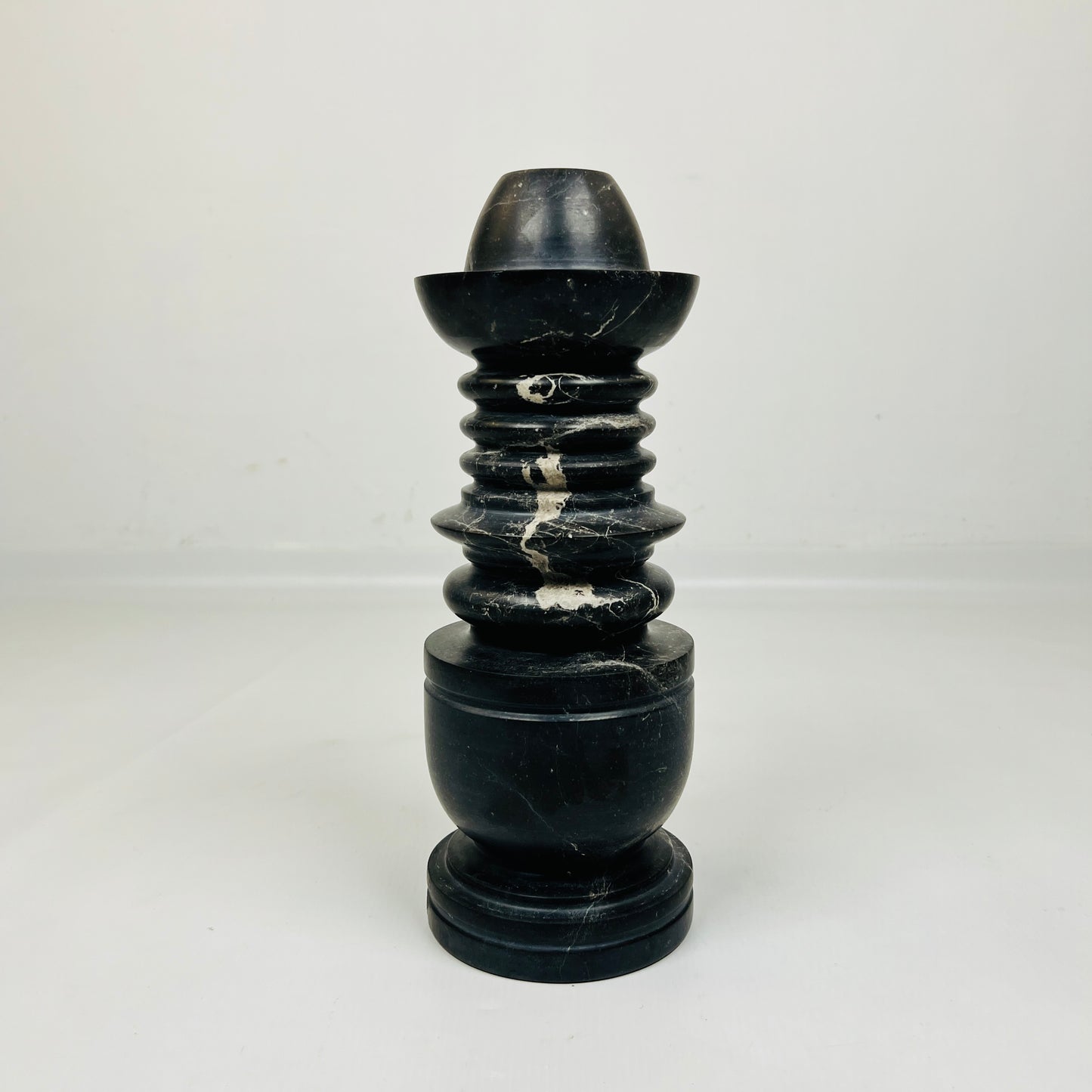 Cairn Candle Stand - Black