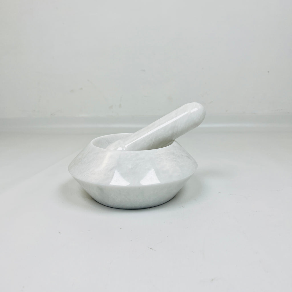 Light Grey Shaded Mortar & pestle