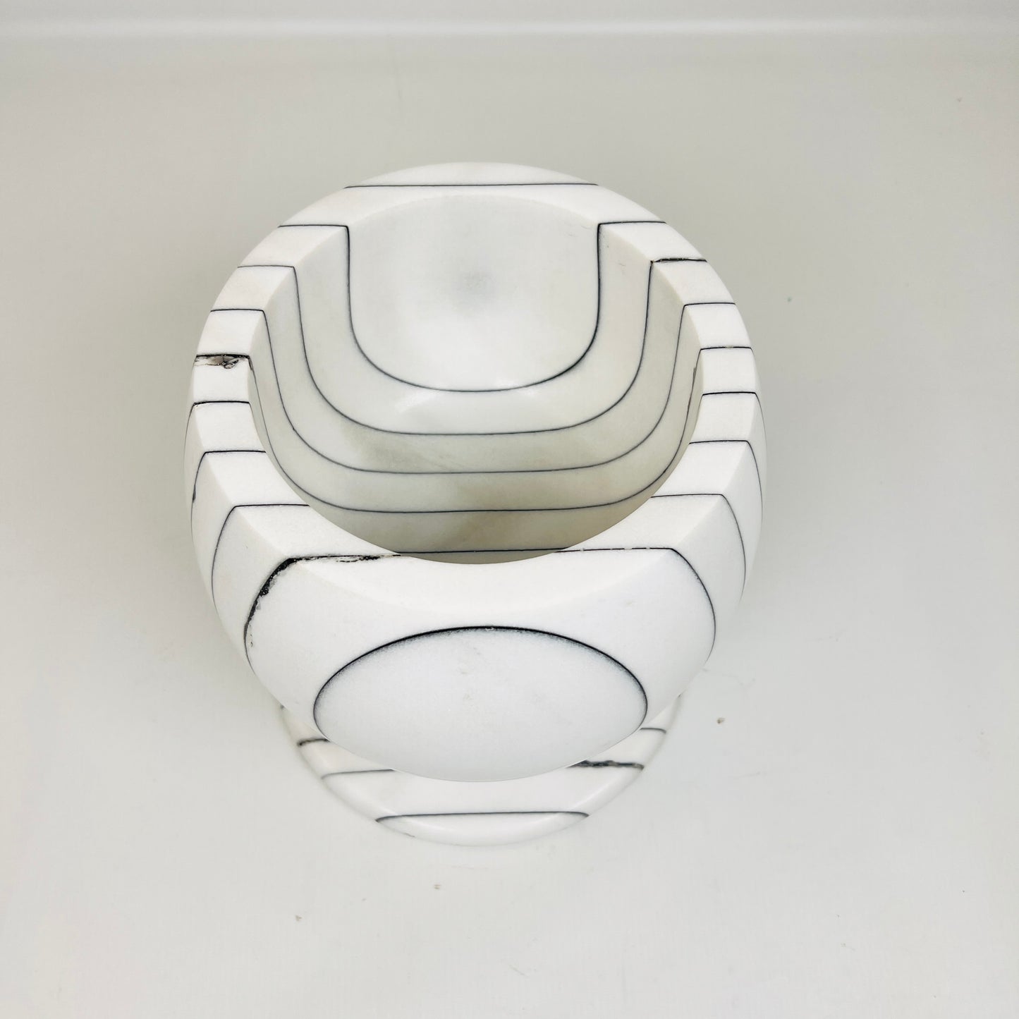 Pinstriped Marble Bowl
