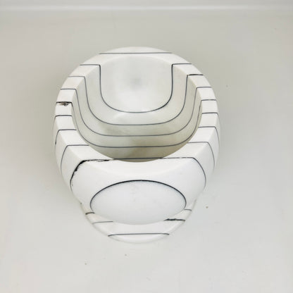 Pinstriped Marble Bowl