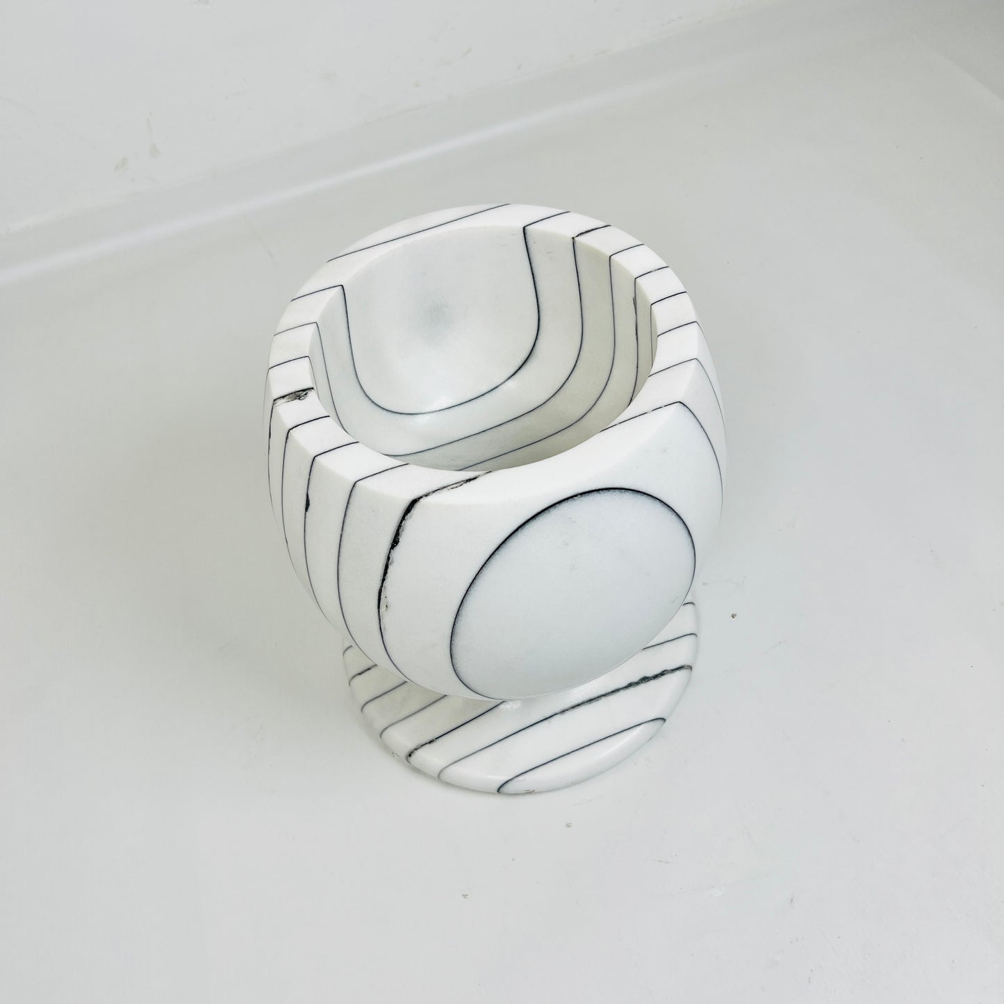 Pinstriped Marble Bowl