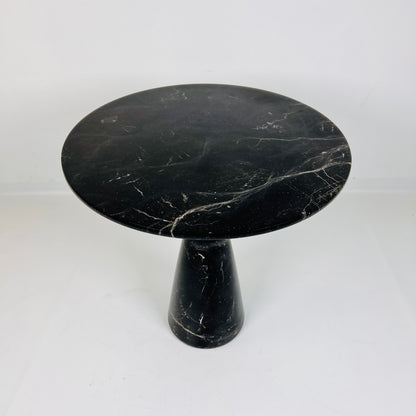 Minimalist Black Streaked Side Table