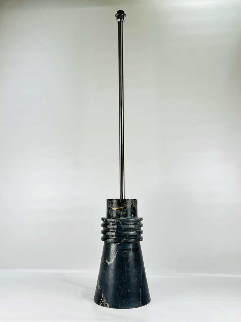 Ringlet Black Taxila Stone Floor Lamp