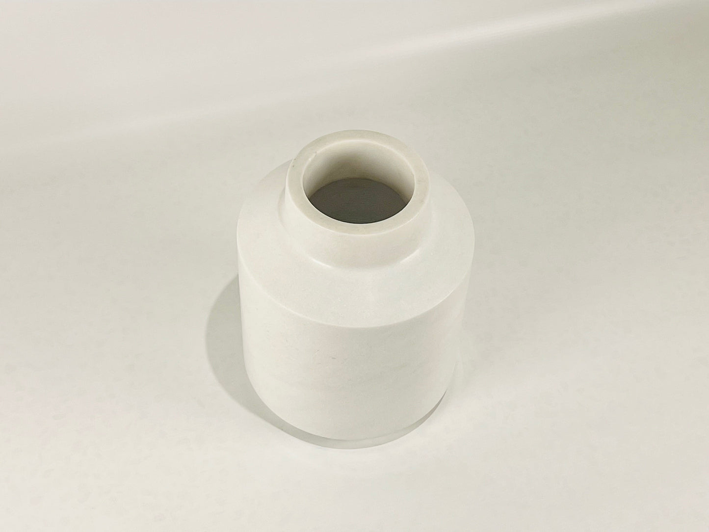 Wide Bottom Vase - White