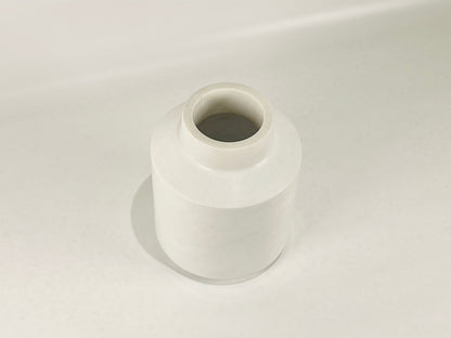 Wide Bottom Vase - White