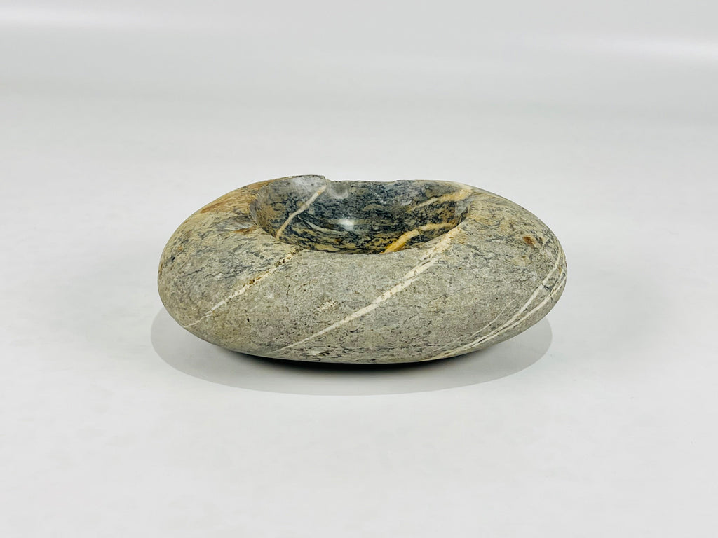 River Stone Ringed Ash Tray