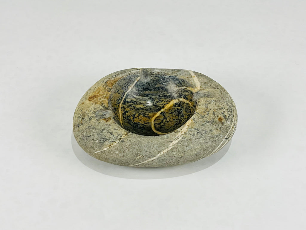 River Stone Ringed Ash Tray