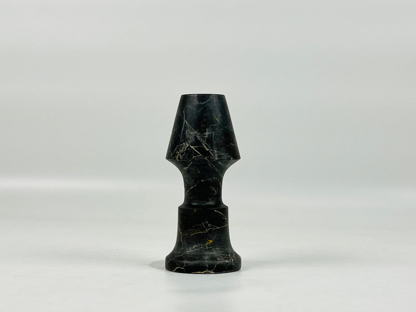Frustum Capped Candle Stand - Black