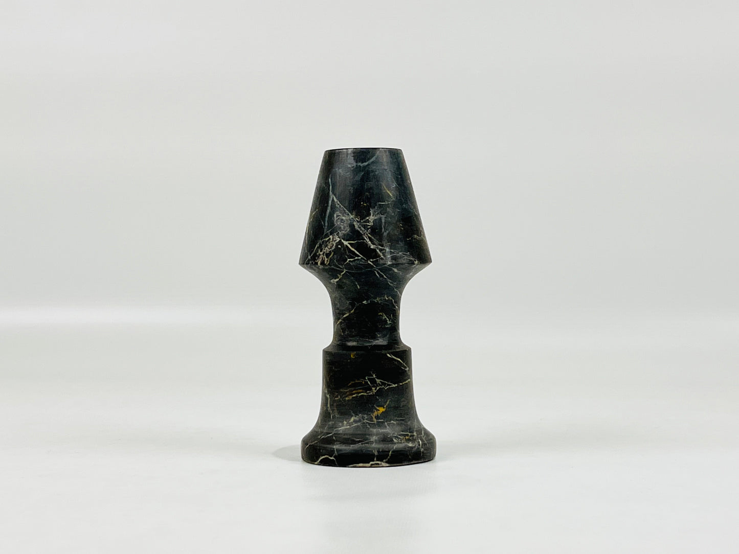 Frustum Capped Candle Stand - Black