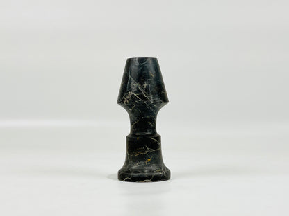 Frustum Capped Candle Stand - Black