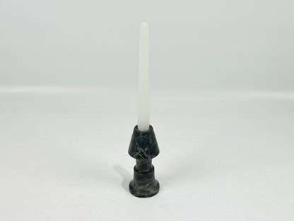 Frustum Capped Candle Stand - Black